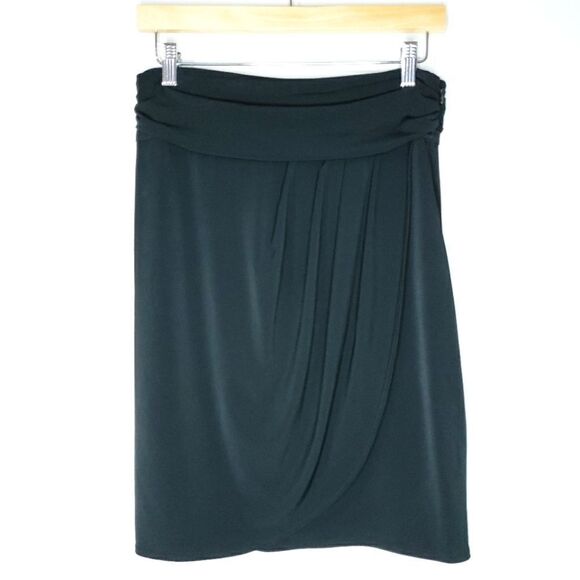 Cache Small Black Faux Wrap Mini Skirt - Picture 1 of 8